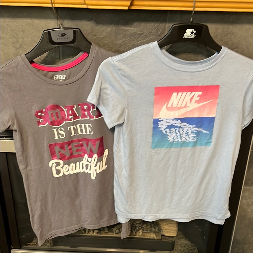 Nike Kids Blue Graphic T-Shirt and M&M graphic T-Shirt